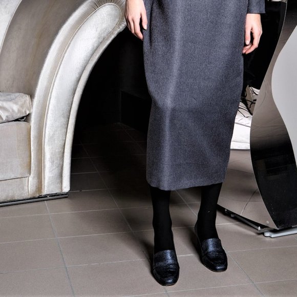 EUROPEAN KAFTAN DRESS WEAR TO WORK LINED COLLARED - Picture 2 of 6